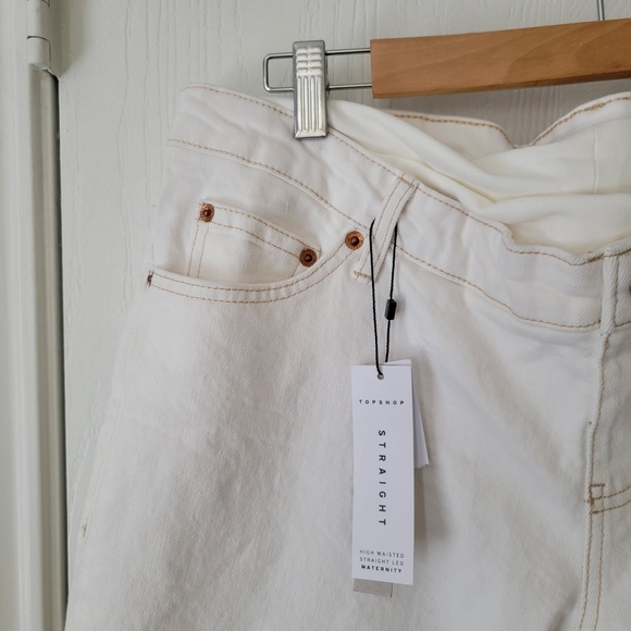 TopShop Maternity Straight Leg Jeans - Picture 8 of 11